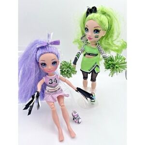 Rainbow High Cheer Doll Jade Hunter & Violet Willow Fashion Cheerleaders by MGA